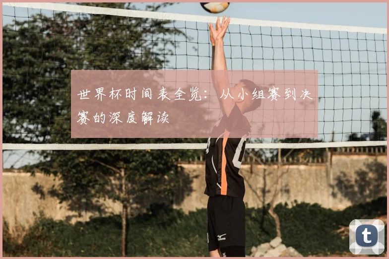世界杯时间表全览：从小组赛到决赛的深度解读