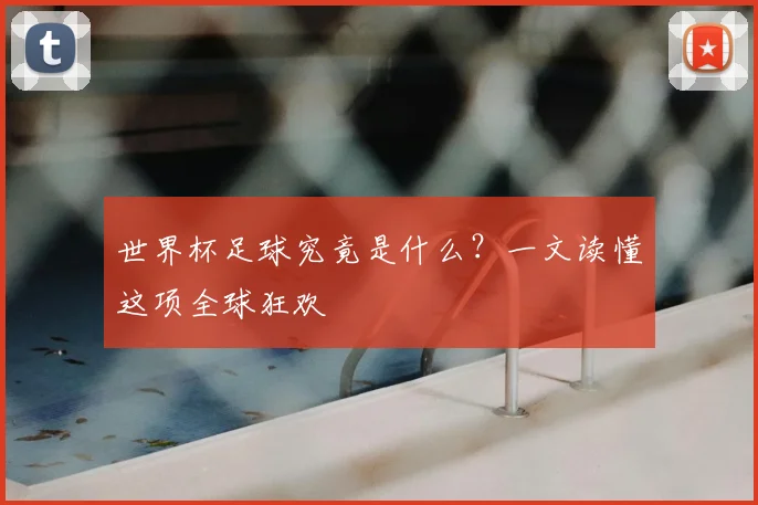 世界杯足球究竟是什么?一文读懂这项全球狂欢